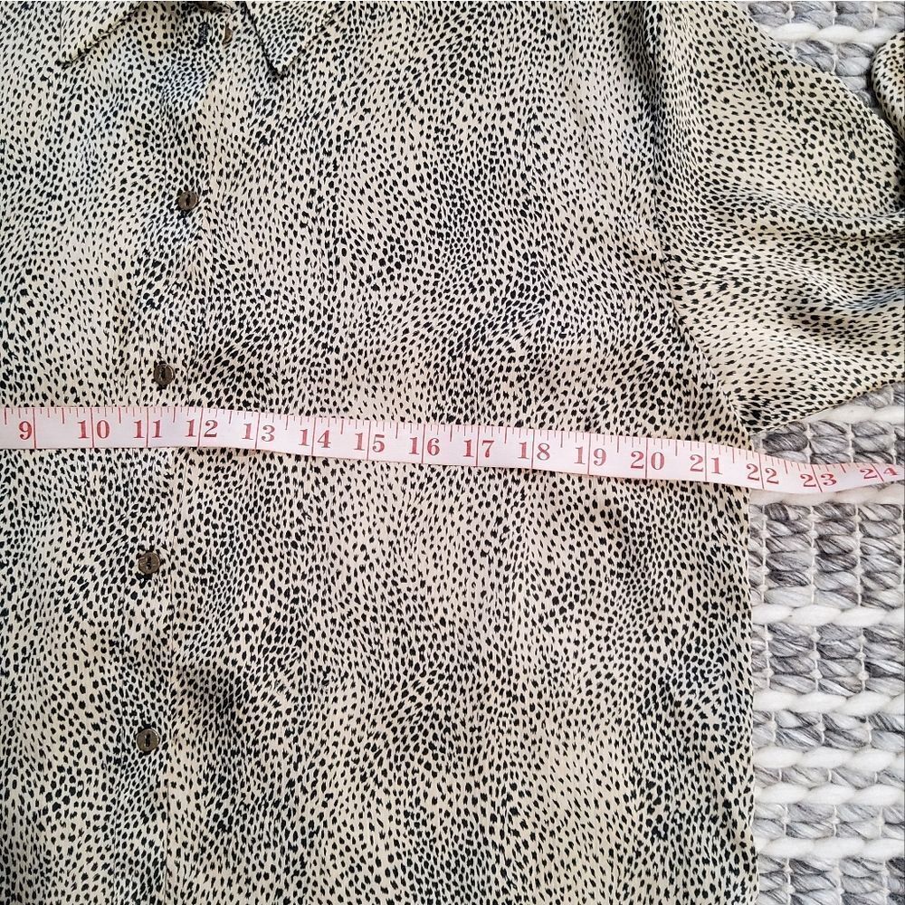 Zara Animal Print Longline Blouse Tunic Dress Size XL - Picture 14 of 16
